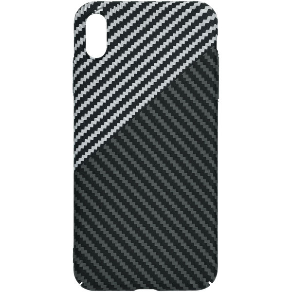 Techsuit - Carbonite FiberShell - iPhone XS Max - Stealth Gray