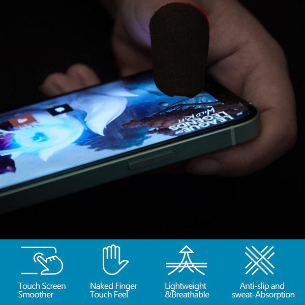 Techsuit - Mobile Gaming Finger Sleeve (FS1-01) - for Peaceful Elite, King of Glory, Call of Duty - Blue