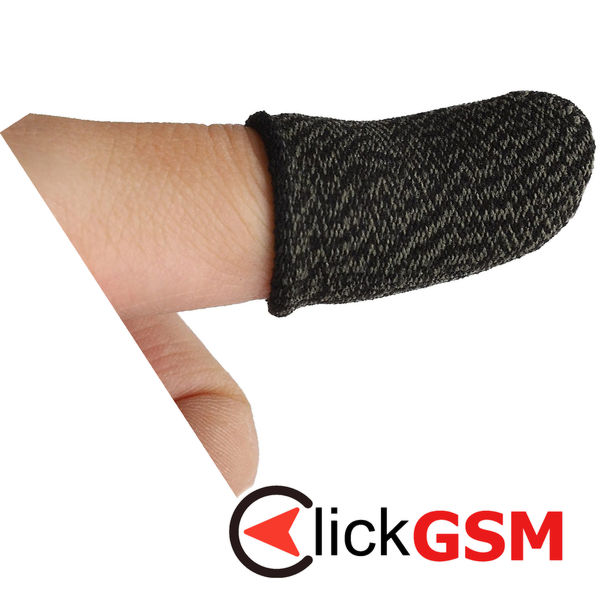 Techsuit - Mobile Gaming Finger Sleeve (FS2) - for Peaceful Elite, King of Glory, Call of Duty - Black