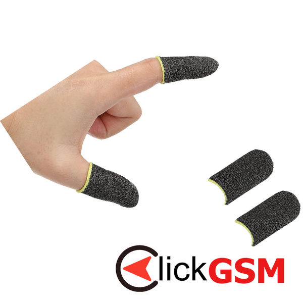 Techsuit - Mobile Gaming Finger Sleeve (FS3-03) - for Peaceful Elite, King of Glory, Call of Duty, 40x20mm - Blue