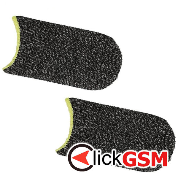 Techsuit - Mobile Gaming Finger Sleeve (FS3-04) - for Peaceful Elite, King of Glory, Call of Duty, 40x20mm - Yellow