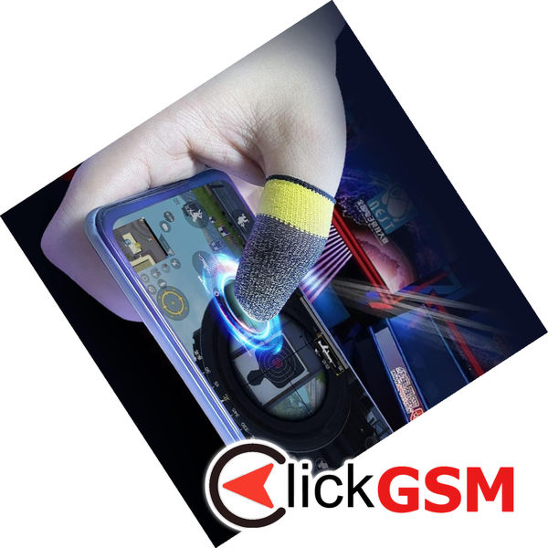 Techsuit - Mobile Gaming Finger Sleeve (FS4-01) - for Peaceful Elite, King of Glory, Anti-Sweat - Blue