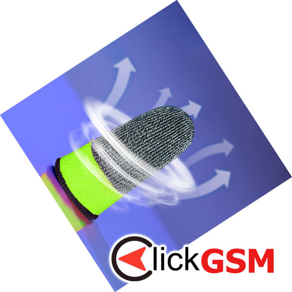 Techsuit - Mobile Gaming Finger Sleeve (FS4-03) - for Peaceful Elite, King of Glory, Anti-Sweat - Red