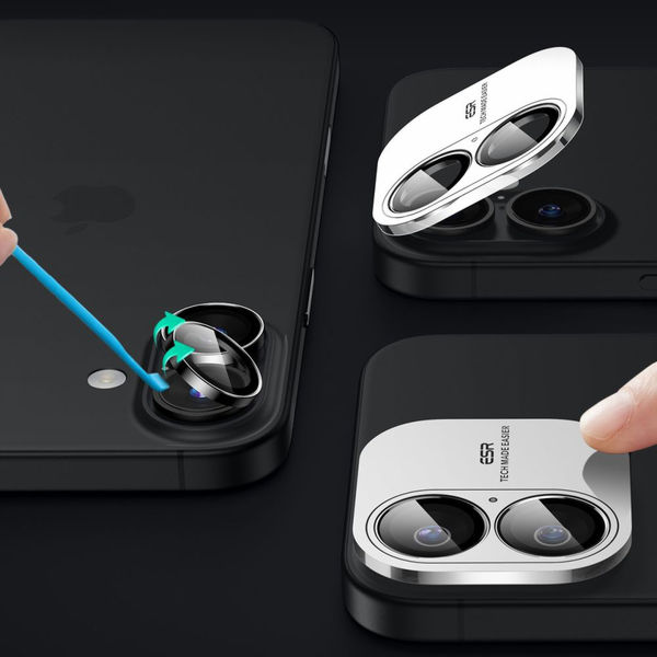 ESR - Armorite Camera Lens Protectors - iPhone 16 / iPhone 16 Plus - Black