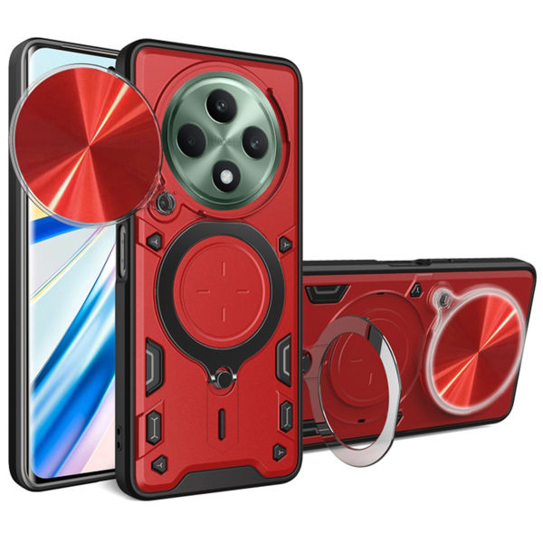 Techsuit - CamGuard Pro - Oppo Reno12 F 4G / Reno12 F 5G / Reno12 FS - Red