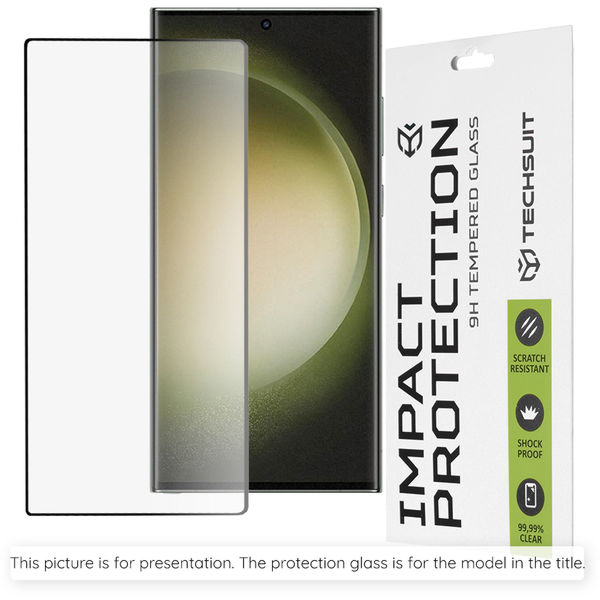 Techsuit - 111D Full Cover / Full Glue Glass - Oppo Reno12 F 4G / Reno12 F 5G / Reno12 FS - Black