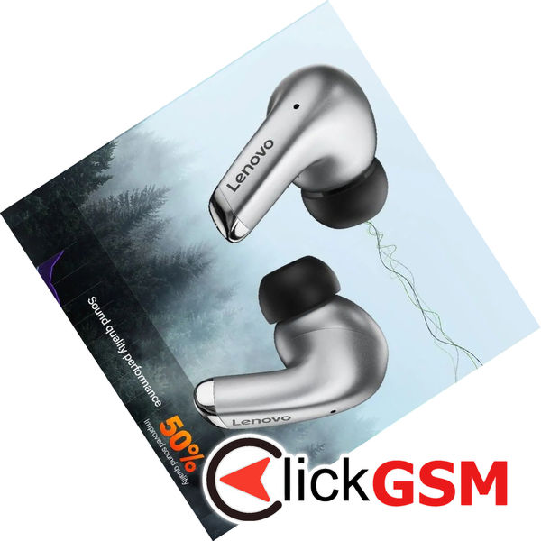 Lenovo - Wireless Earbuds ThinkPlus (LP5) - True Wireless Stereo, Bluetooth V5.2, Noise Reduction - Grey