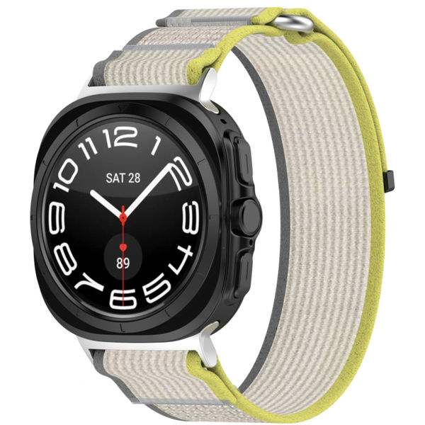 Techsuit - Watchband (W054) - Samsung Galaxy Watch Ultra 47mm - Yellow / Gray