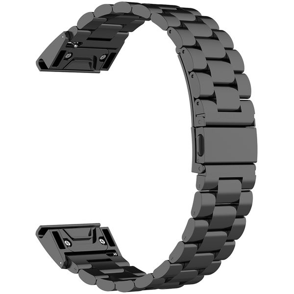 Techsuit - Watchband QuickFit 20mm (W010) - Instinct 2S/2S Solar/Approach S70 42mm/fenix 7S Pro Sapphire Solar - Black