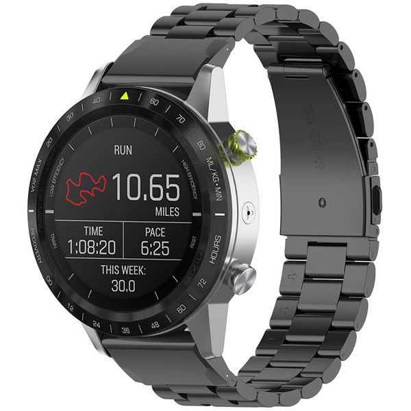 Techsuit - Watchband QuickFit 20mm (W010) - Instinct 2S/2S Solar/Approach S70 42mm/fenix 7S Pro Sapphire Solar - Black