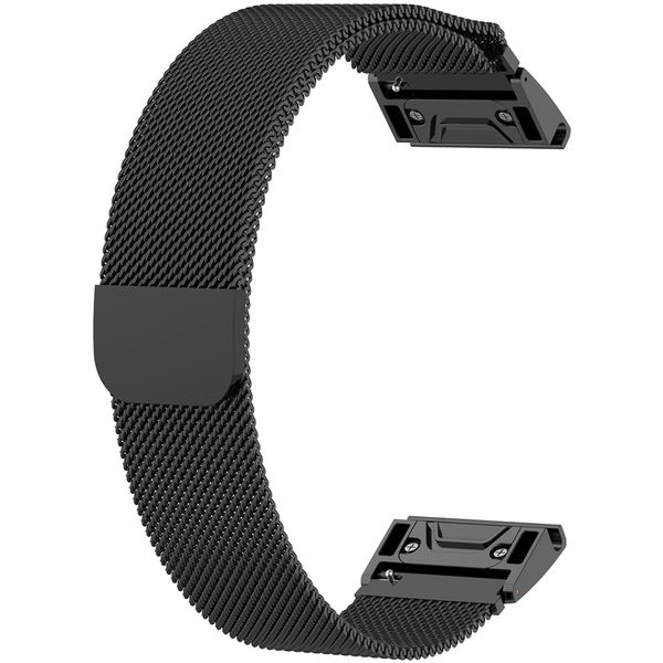 Techsuit - Watchband QuickFit 22mm (W009) - Garmin Fenix 5/5 Plus 6/6 Pro/7/Forerunner 935/945/955/Approach S60/S62 - Black