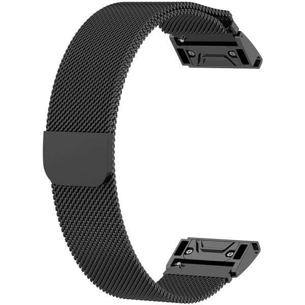 Techsuit - Watchband QuickFit 26mm (W009) - Garmin Fenix 3/3 HR/5X/5X Plus/6X/6X Pro/7X/7X Pro Solar - Black