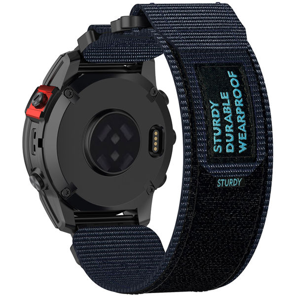 Techsuit - Watchband QuickFit 22mm (W057) - Garmin Fenix 5/5 Plus 6/6 Pro/7/Forerunner 935/945/955/Approach S60/S62 - Navy Blue