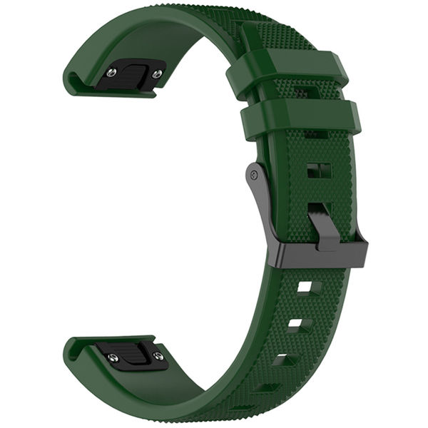 Techsuit - Watchband QuickFit 20mm (W058) - Instinct 2S/2S Solar/Approach S70 42mm/fenix 7S Pro Sapphire Solar - Dark Green