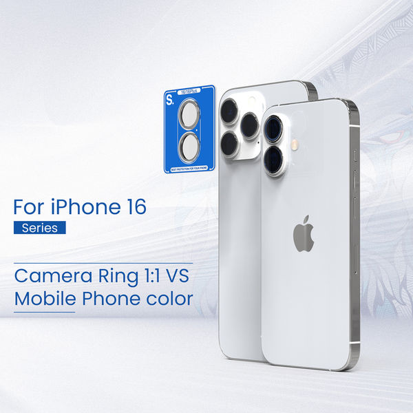 Lito - S+ Camera Glass Protector - iPhone 16 / iPhone 16 Plus - Black