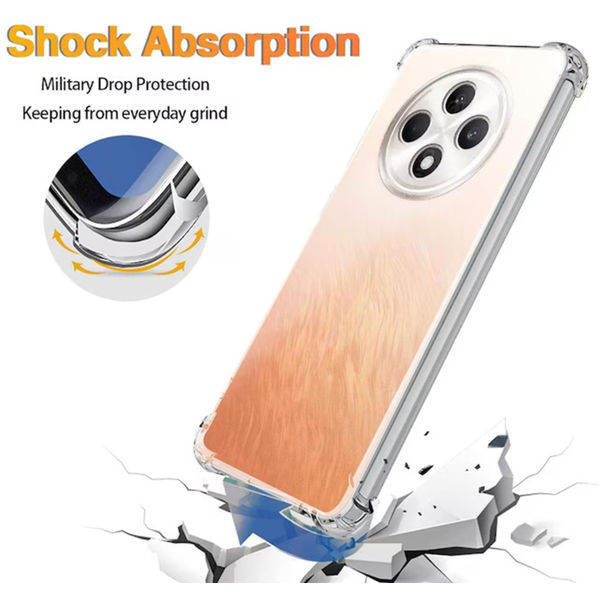 Techsuit - Shockproof Clear Silicone - Oppo Reno12 F 4G / Reno12 F 5G / Reno12 FS - Clear