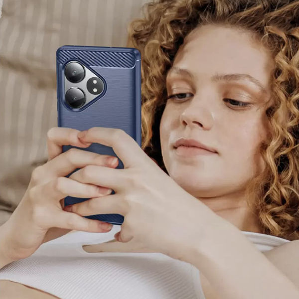 Techsuit - Carbon Silicone - Realme GT 6 / GT 6T - Blue