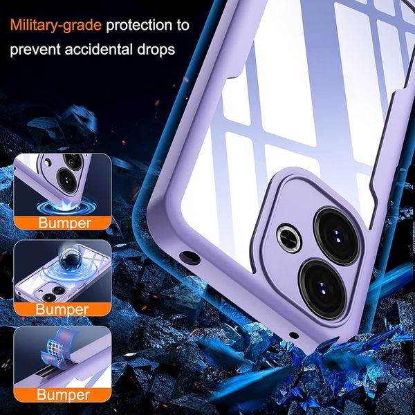 Techsuit - ColorVerse 360 Series + Screen Protector - Xiaomi Redmi 13 / Poco M6 4G - Purple