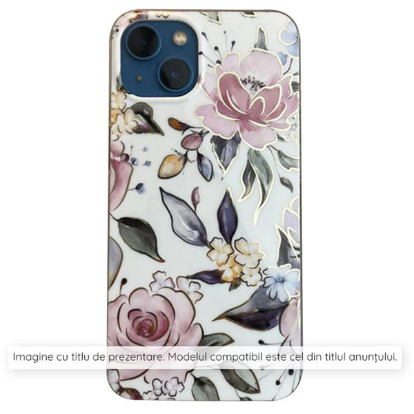 Techsuit - Marble Series - iPhone 16 - Chloe White