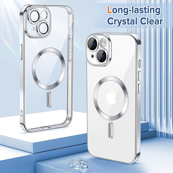 Techsuit - Luxury Crystal MagSafe - iPhone 16 - Silver