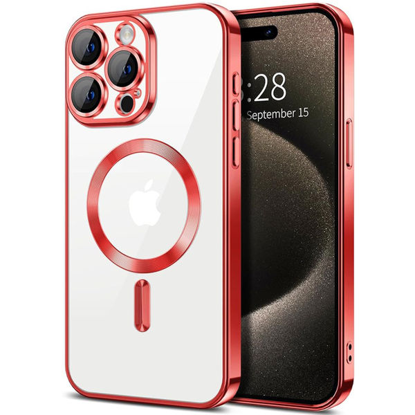 Techsuit - Luxury Crystal MagSafe - iPhone 16 Pro Max - Red