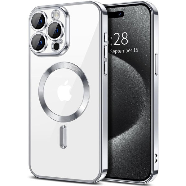 Techsuit - Luxury Crystal MagSafe - iPhone 16 Pro Max - Silver