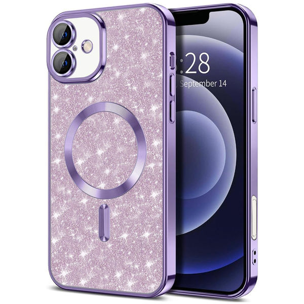 Techsuit - Luxury Glitter MagSafe - iPhone 16 - Light Purple