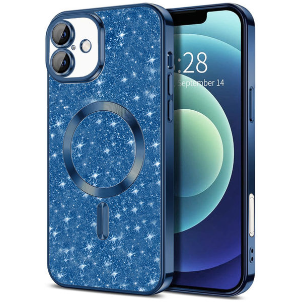 Techsuit - Luxury Glitter MagSafe - iPhone 16 Plus - Deep Blue