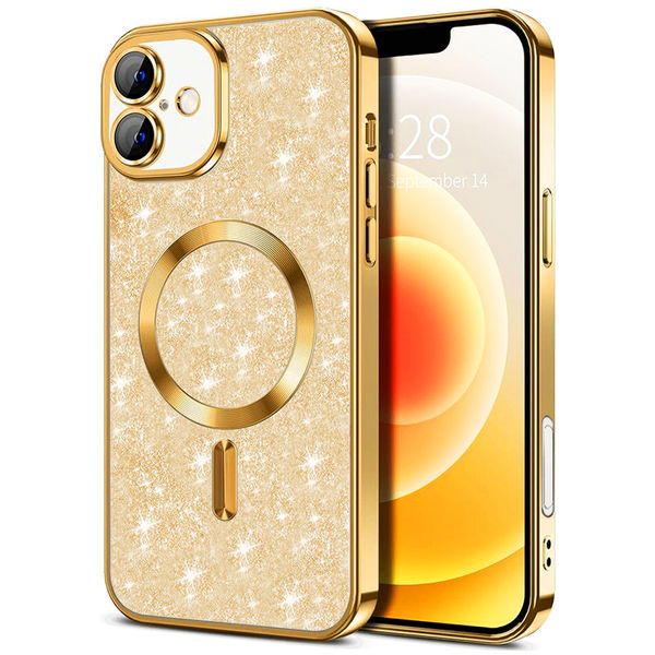 Techsuit - Luxury Glitter MagSafe - iPhone 16 Plus - Gold
