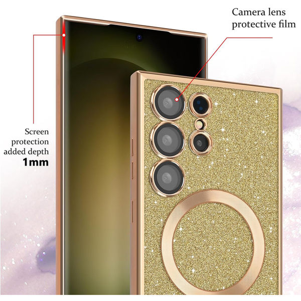 Techsuit - Luxury Glitter MagSafe - iPhone 16 Pro Max - Deep Green