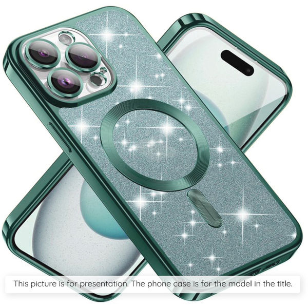 Techsuit - Luxury Glitter MagSafe - Samsung Galaxy A15 4G / A15 5G - Light Green