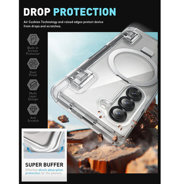 i-Blason - Cosmo Pro MagSafe - Samsung Galaxy Z Fold6 - Clear