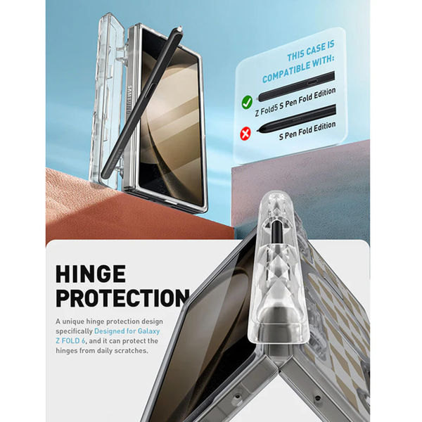 i-Blason - Cosmo Pro MagSafe - Samsung Galaxy Z Fold6 - Clear