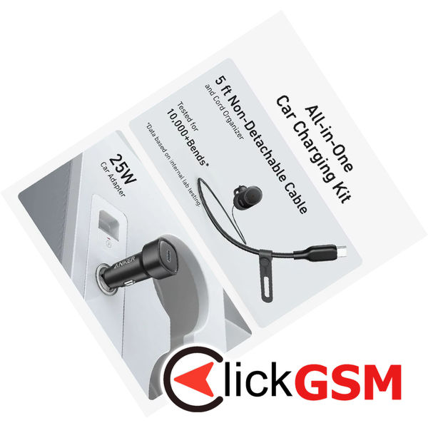 Anker - Car Holder with Wireless Charging MagGo (B2932G11) - Magnetic Grip for Air Vent, 360° Rotation, Type-C, 15W - Black