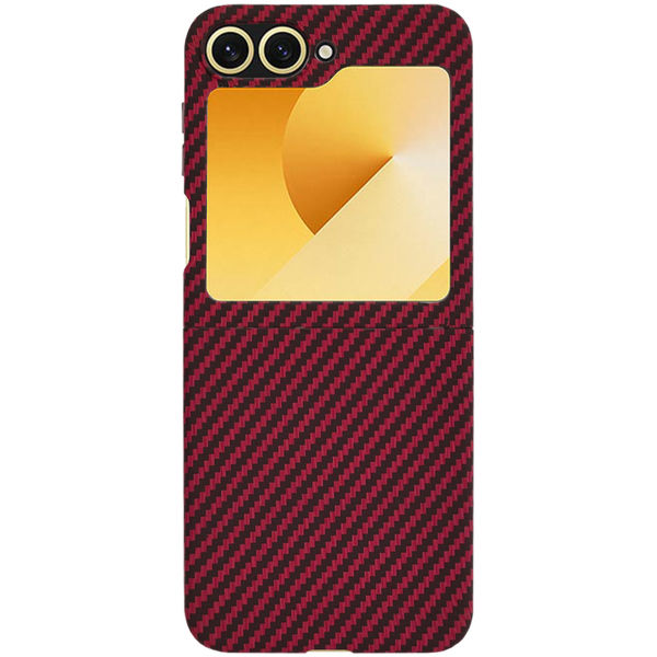 Techsuit - Carbonite FiberShell - Samsung Galaxy Z Flip6 - Red