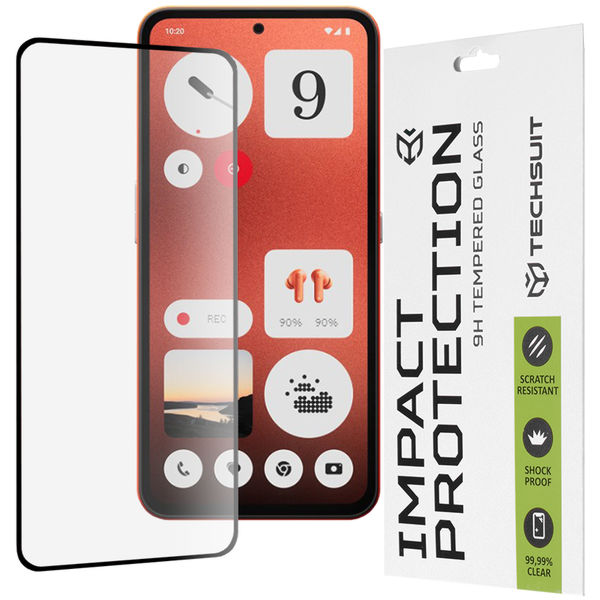 Techsuit - 111D Full Cover / Full Glue Glass - Nothing CMF Phone 1 - Black