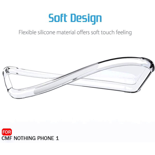 Techsuit - Shockproof Clear Silicone - Nothing CMF Phone 1 - Clear