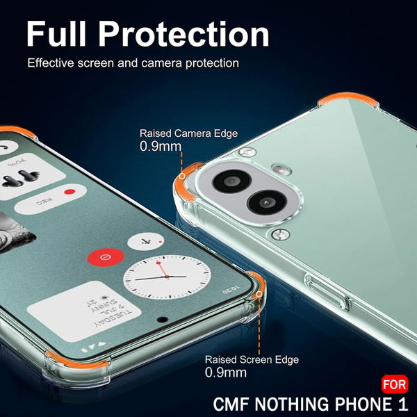 Techsuit - Shockproof Clear Silicone - Nothing CMF Phone 1 - Clear