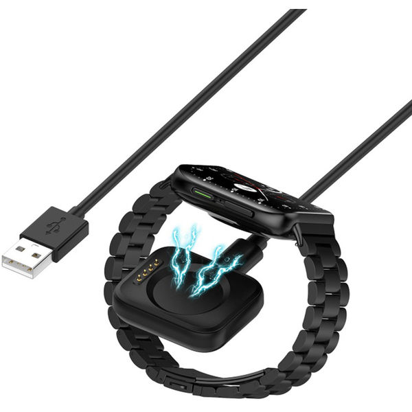 Techsuit - SmartWatch Wireless Charging Cable (TXC8) - for Oppo Watch X/ 4 Pro/3 Pro/ SE/2R - Black