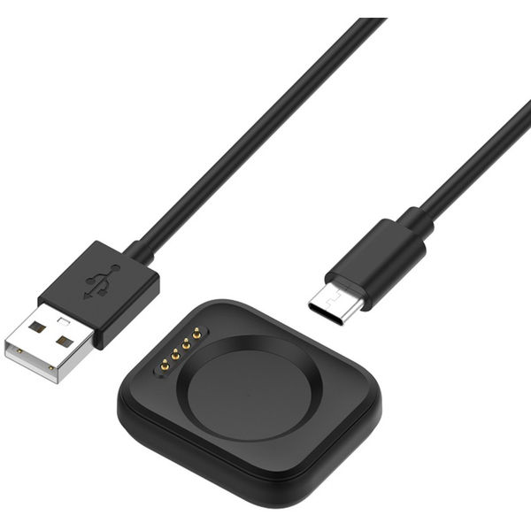 Techsuit - SmartWatch Wireless Charging Cable (TXC8) - for Oppo Watch X/ 4 Pro/3 Pro/ SE/2R - Black