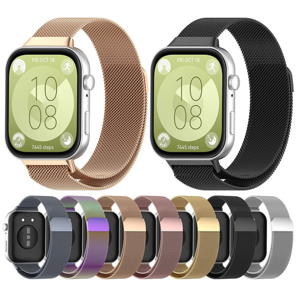 Techsuit - Watchband (W009) - Huawei Watch Fit 3 - Black