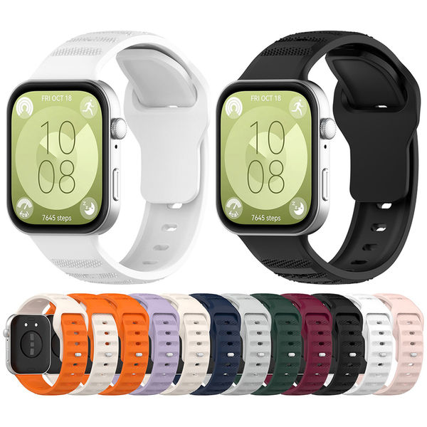 Techsuit - Watchband (W050) - Huawei Watch Fit 3 - Bordeaux