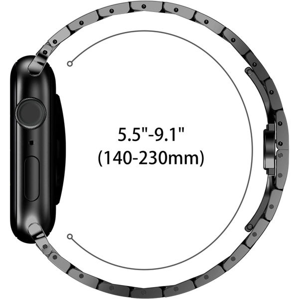 Techsuit - Watchband (W063) - Apple Watch 1/2/3/4/5/6/7/8/9/10/SE/SE 2/Ultra/Ultra 2 (42/44/45/46/49mm) - Silvery