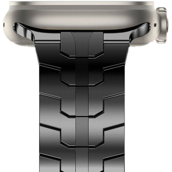 Techsuit - Watchband (W063) - Apple Watch 1/2/3/4/5/6/7/8/9/10/SE/SE 2/Ultra/Ultra 2 (42/44/45/46/49mm) - Titanium