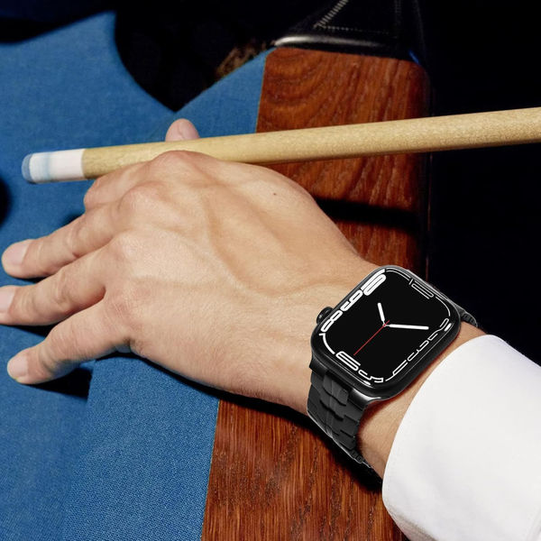 Techsuit - Watchband (W063) - Apple Watch 1/2/3/4/5/6/7/8/9/10/SE/SE 2/Ultra/Ultra 2 (42/44/45/46/49mm) - Titanium