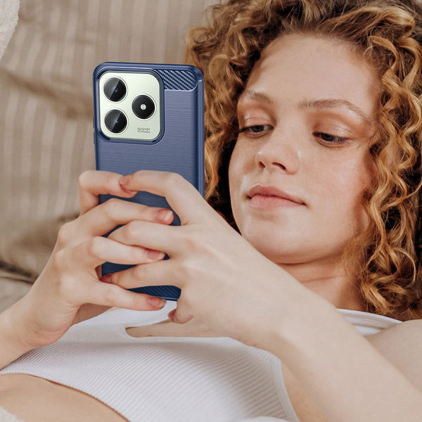 Techsuit - Carbon Silicone - Realme C61 / Realme C63 - Blue