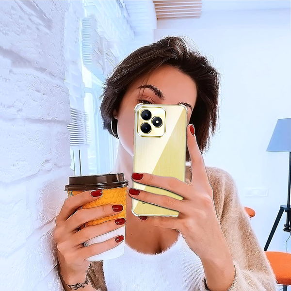 Techsuit - Shockproof Clear Silicone - Realme C61 / Realme C63 - Clear