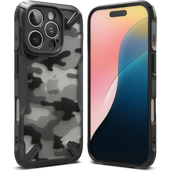Ringke - Fusion X Design - iPhone 16 Pro Max - Camo Black