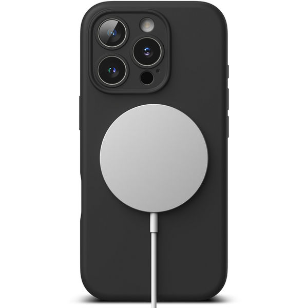 Ringke - Silicone Magnetic MagSafe - iPhone 16 Pro - Black