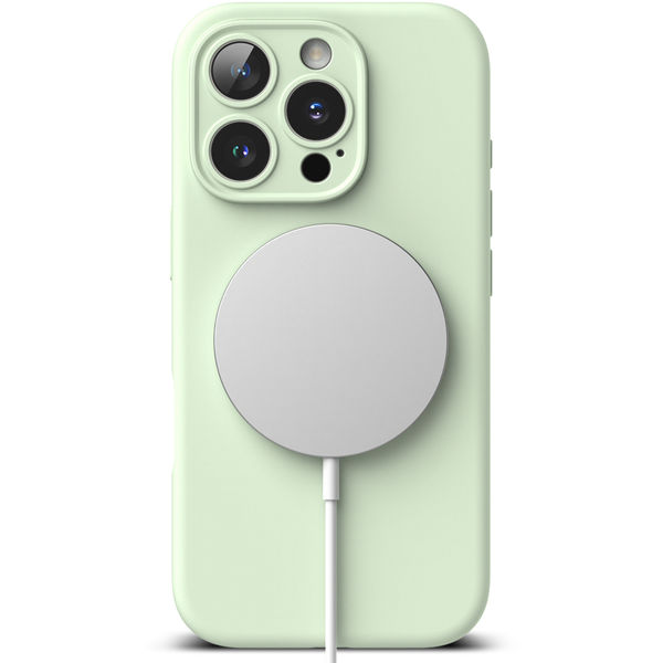 Ringke - Silicone Magnetic MagSafe - iPhone 16 Pro - Soft Mint
